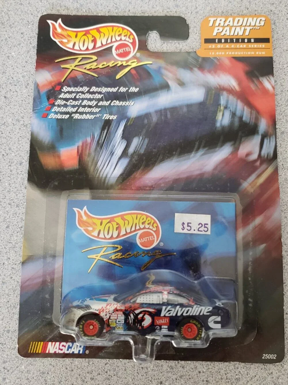 Hot Wheels Racing Car Valvoline Trading Paint